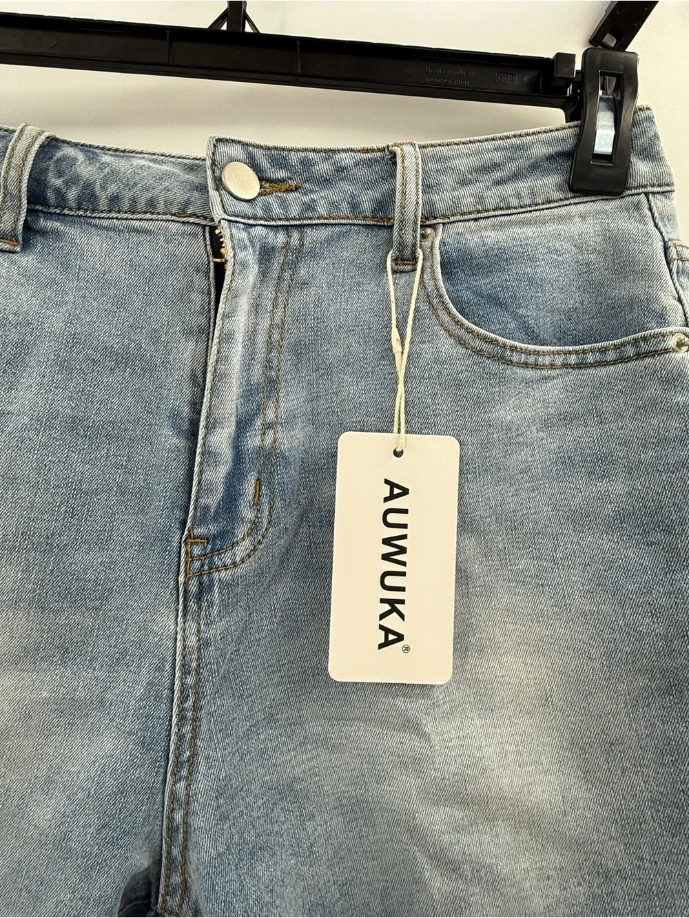 High Waist Jean Shorts Cutoff Long Denim Mom Shorts